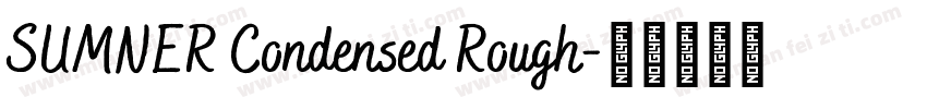 SUMNER Condensed Rough字体转换